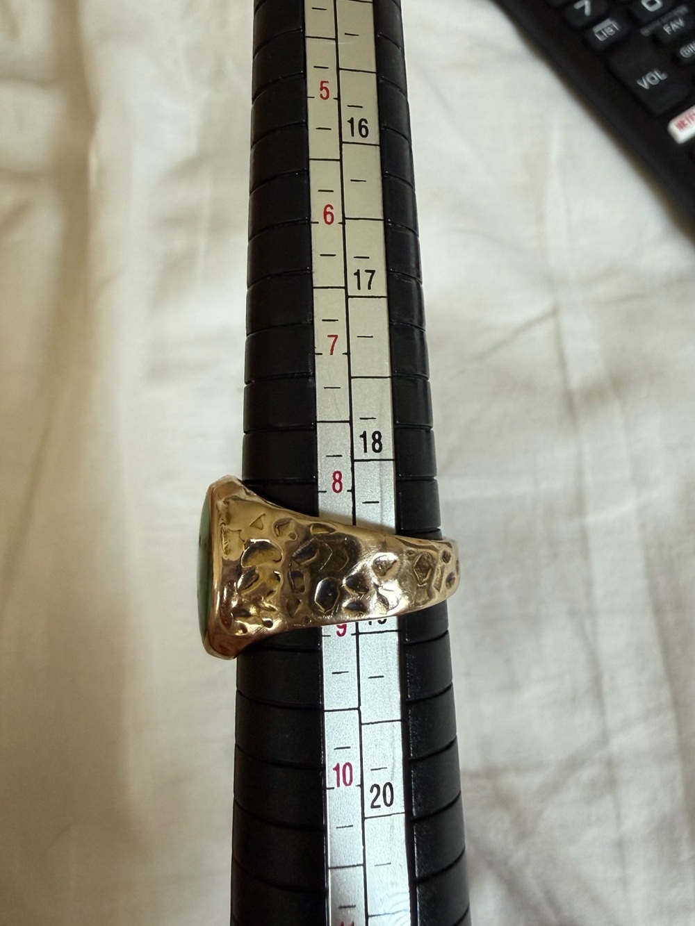 14k Gold Turquoise Signet Ring - Picture 6 of 10